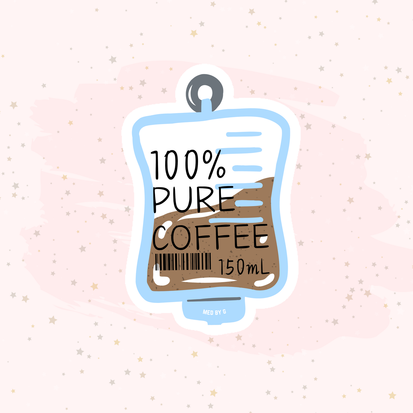 100% Pure Coffee (Sticker)