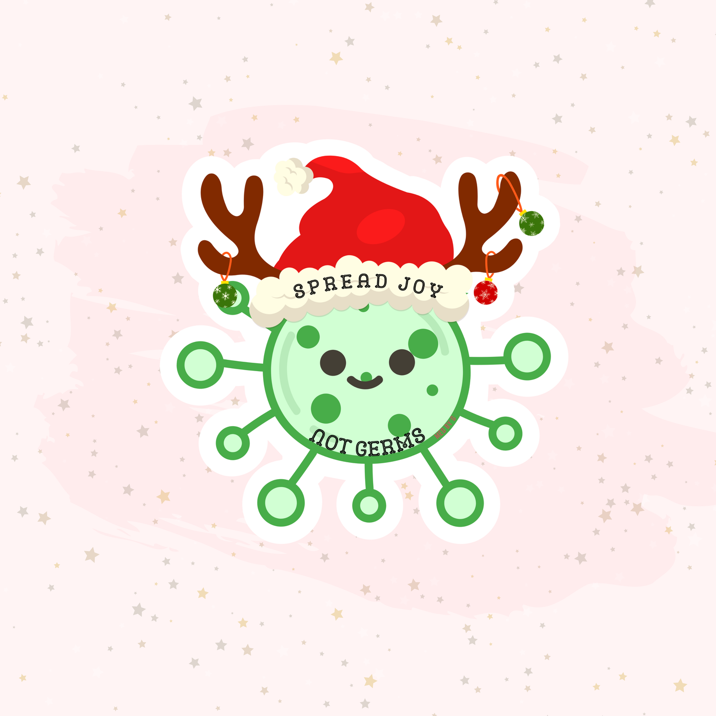 Spread Joy, Not Germs (Stickers)