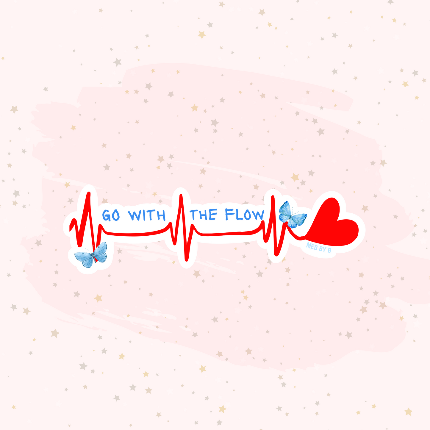 Go With The Flow (Sticker)