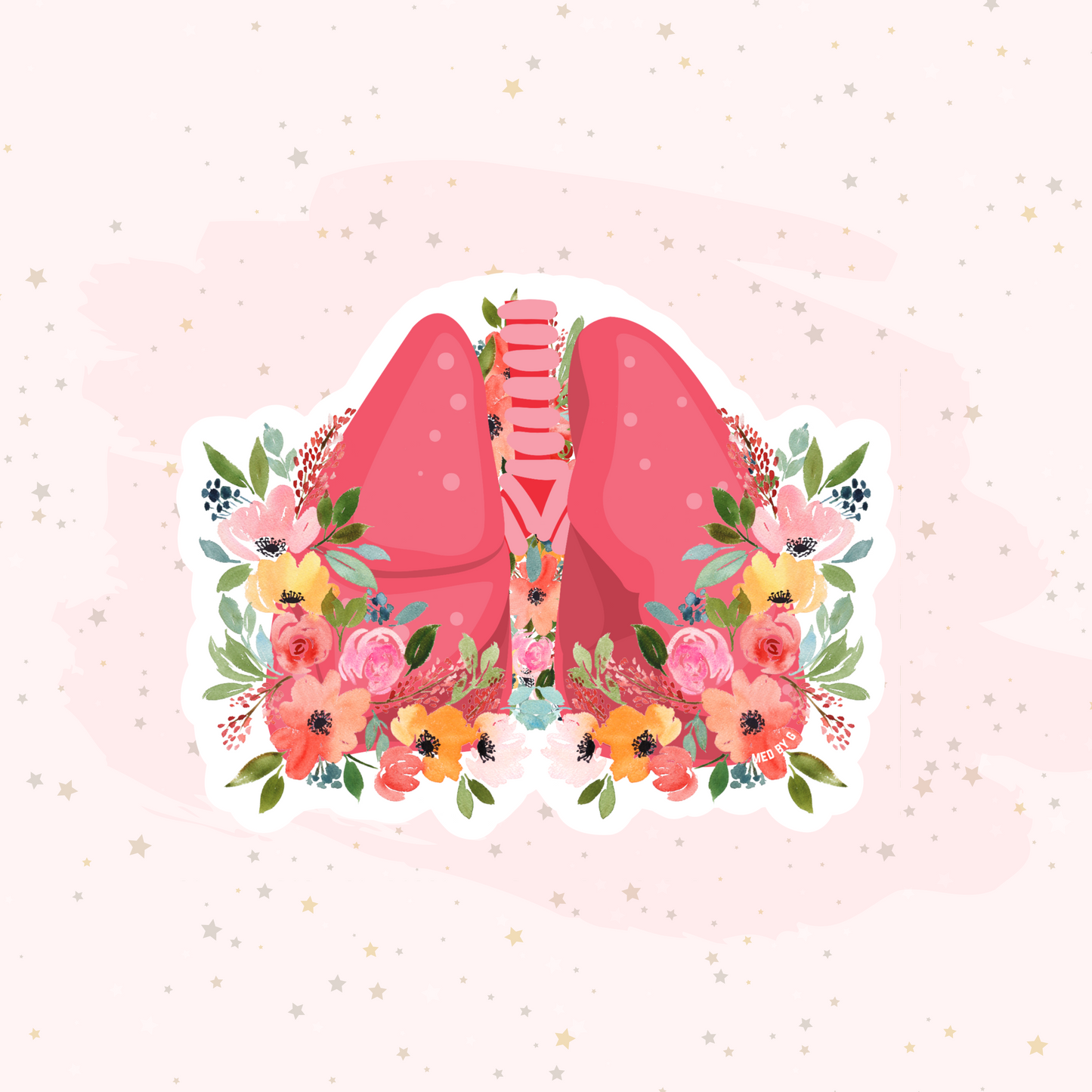 Floral Lungs (Sticker)