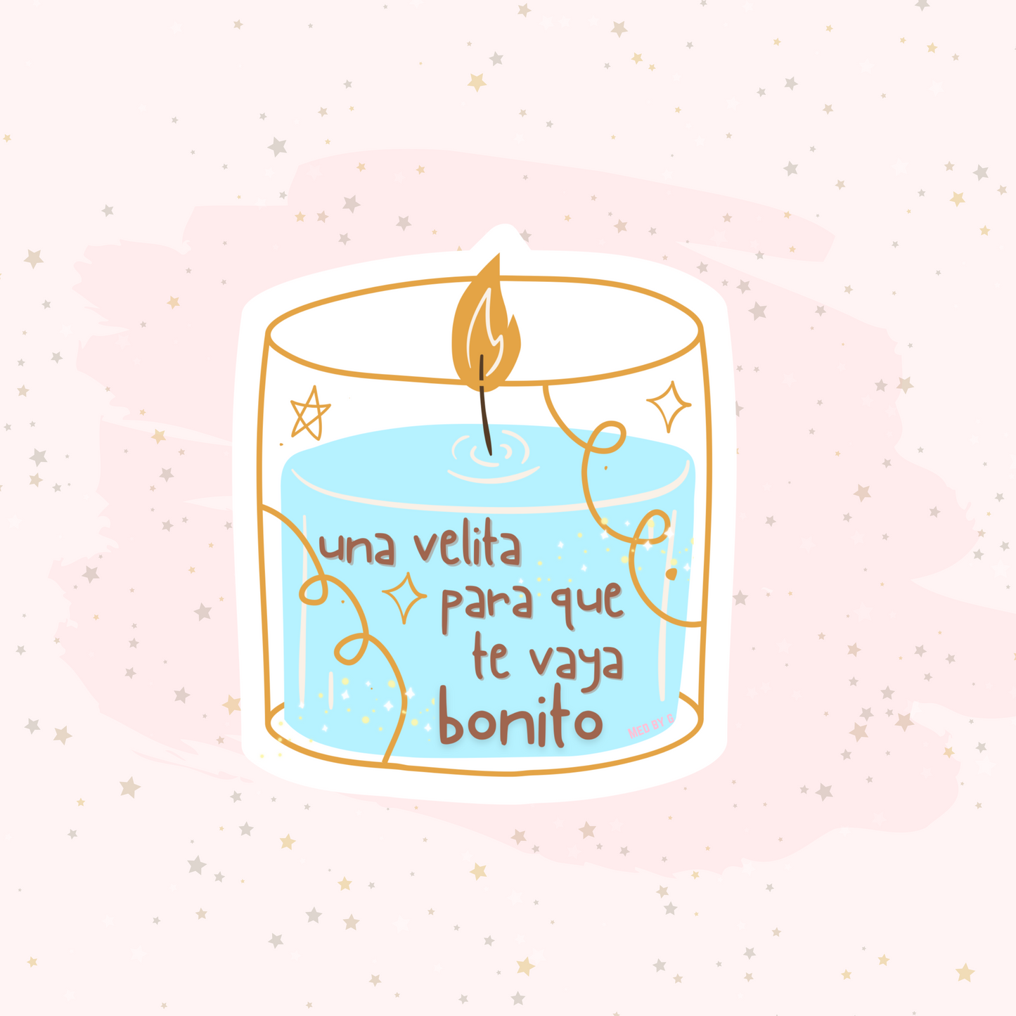 Una Velita Para Que Te Vaya Bonito (Sticker)