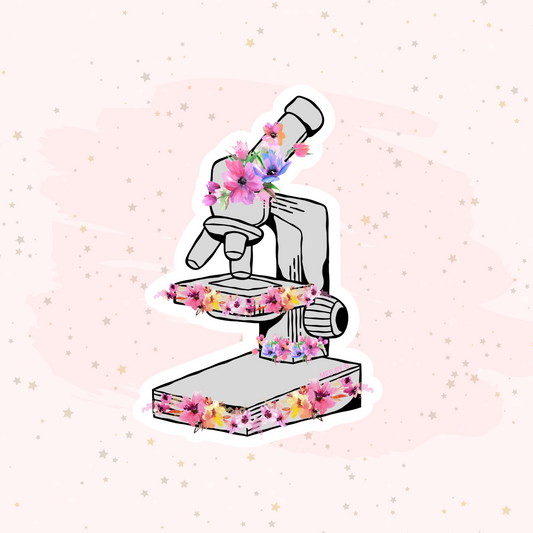 Floral Microscope (Sticker)