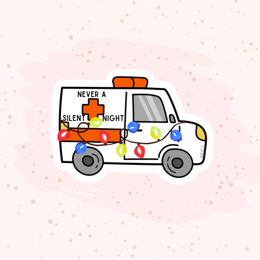 Never a Silent Night (Sticker)