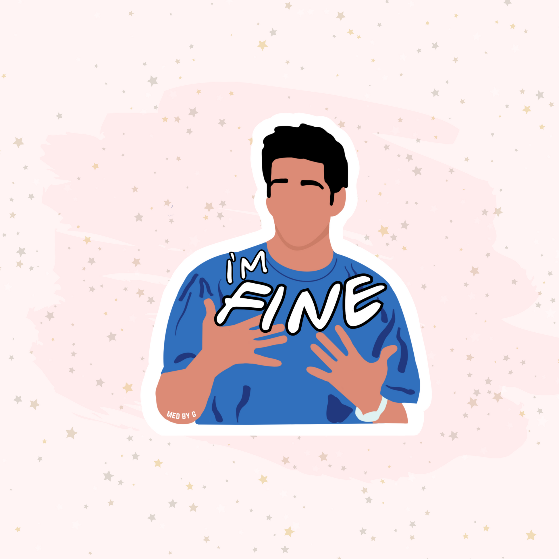 I'm fine | Dictionary Definition | Sticker